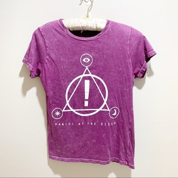 PANIC AT THE DISCO Tie Dye Short Sleeve T-Shirt - Picture 1 of 4